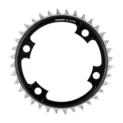 SRAM Unisex's Road 107Bcd X-Sync Ketting, Blast Zwart, 36t