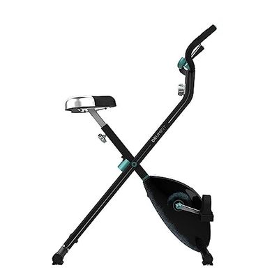 Cecotec Bicicletta Stazionaria Pieghevole con Volano X-Bike, Sistema Silence Fit, Con e Senza Schienale, Manubrio e Sella Regolabili, Cardiofrequenzimetro, Display LCD, Supporto Dispositivi, Ruote.