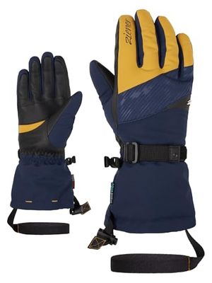 Ziener KALICE - Guanti da sci da donna, impermeabili, lunghi, colore: blu scuro