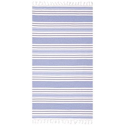 Superior Fouta Serviette de Plage en Coton Bleu Roi Taille surdimensionnée 88,9 x 172,7 cm