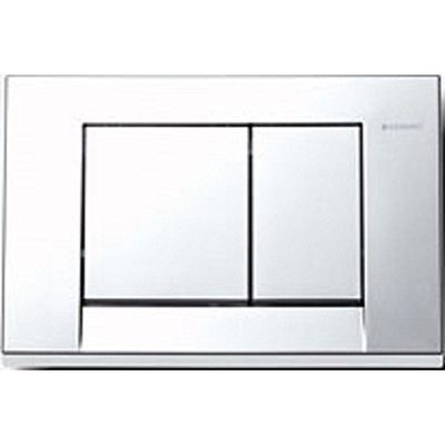 Geberit 115777211 Bolero - Marco para interruptor (2 tipos de descarga), color cromado brillante
