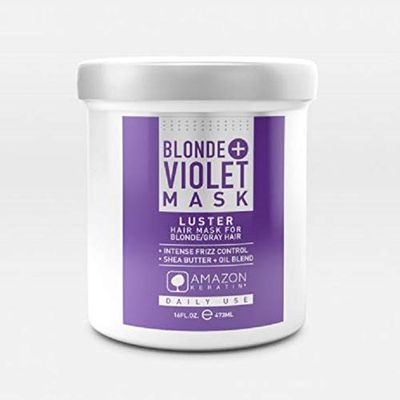 Amazon Keratin Blonde+ Violet Maschera 473 ml, Unico, Standard