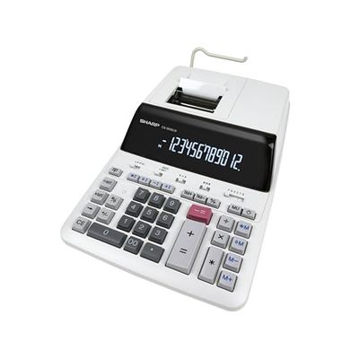 Sharp CS-2635LW Calculatrice de Bureau Professionnelle, Affichage 12 Chiffres, Impression Bicolore, 4,3 Lignes par Seconde
