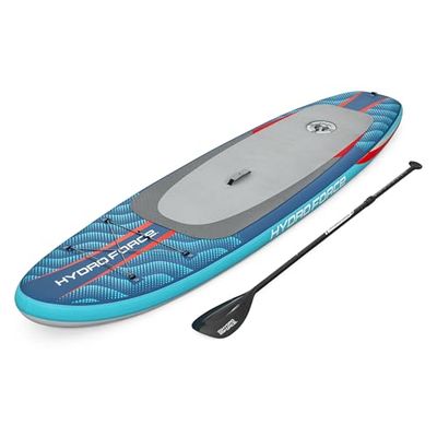 Bestway - Kit Paddle Sup Gonflable Oceana CompactAir avec Pompe intégrée - 305 cm x 84 cm x 15 cm - Bleu/Gris