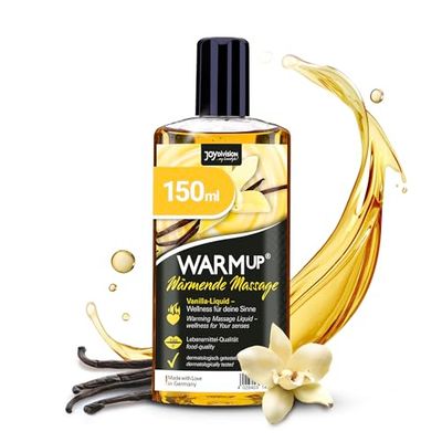 JOYDIVISION WARMup 150 ml Liquido per Massaggio con Profumo e Gusto di Vaniglia I Effetto Riscaldante I Piace olio Massaggi