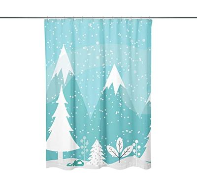 Bonamaison Shower Curtain, Polyester, Multicolor, 150x200