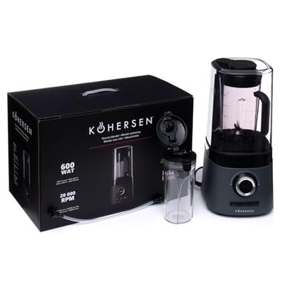 Kohersen Batidora de Vaso 71097 Antracita 600 W 80 kpa 600 ml