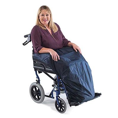 NRS Healthcare Wheelchair Apron Cover - Waterproof and Fleece Lined protection for lower body