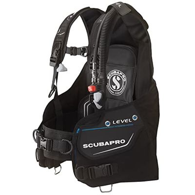 Scubapro Level 2022 M W/BPI drukregelaar set voor duiken in koud water, uniseks, volwassenen, zwart, eenheidsmaat