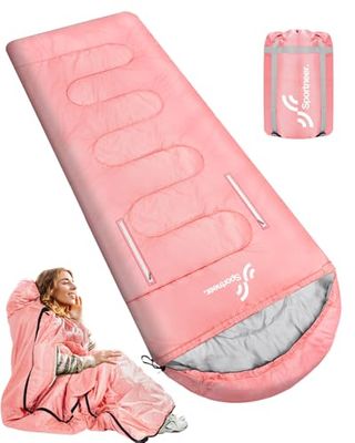 Sportneer Schlafsack, Sacco Nanna Ragazza, Colore: Rosa, 216x83cm