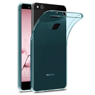 TERRAPIN, Compatibel met Huawei P10 Lite hoes, TPU beschermhoes tas case cover - transparant blauw