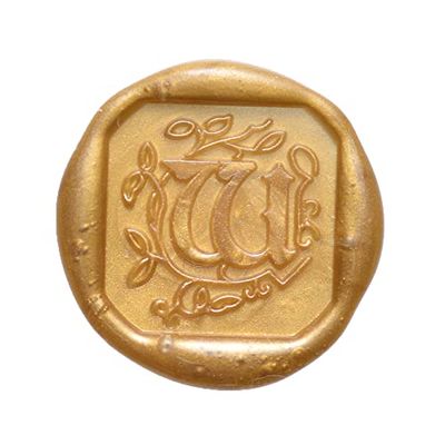 Jacques Herbin 42023T - A square seal, illuminated letter W for wax seal. French made