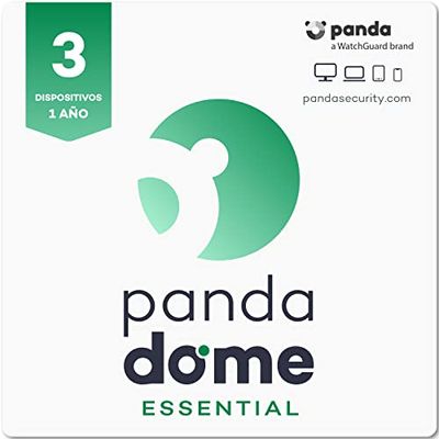 Panda Dome Essential – Antivirus Cloud y VPN, Modo gaming (3 dispositivos), Essential, 3 Dispositivo, 1 Año, Código de activación enviado por email