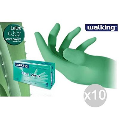 Walking Handschoenen, latex, wit, eenheidsmaat