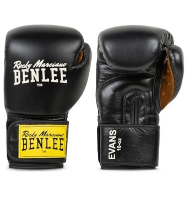 BENLEE Rocky Marciano Evans Gants de Boxe Mixte, Noir, 16 oz