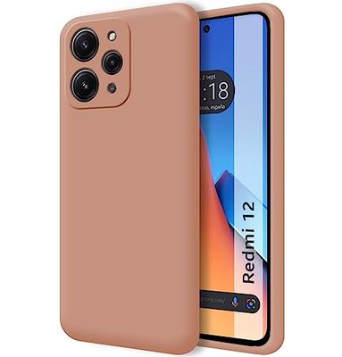 Tumundosmarphone Silikon Ultra Mjukt flytande fodral för Xiaomi Redmi 12 Rosa