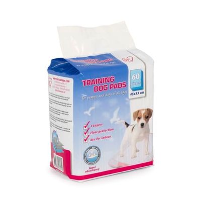 Iris Ohyama, Alaise Pour Chien, Alèse Jetable 44x30 Tapis Educateur pour Chiot, Apprentissage de la Propreté, 5 Couches de Protection Anti-Fuite et Résistante (60 Pièces) - Pet Pad NS-60R