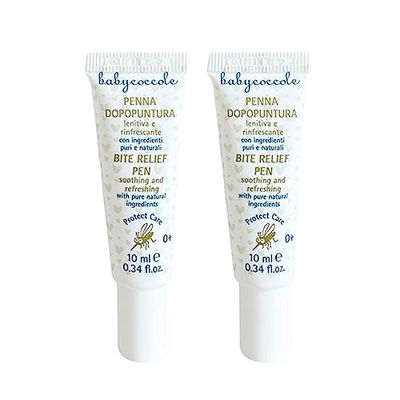 Babycoccole Set 2 Bolígrafos Post-Picaduras para Niños, Acción Rápida Calmante y Refrescante, con Ingredientes Naturales, 2 x 10 ml
