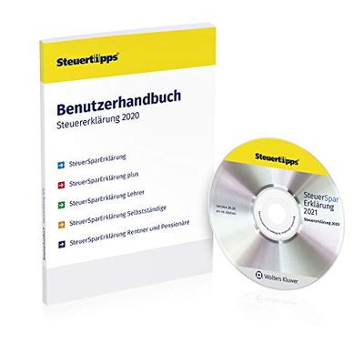 SteuerSparErklärung für Selbstständige 2021, Schritt-für-Schritt Steuersoftware für die Steuererklärung 2020, Steuer CD-Rom für Windows 10 und 8 in frustfreier Verpackung (FFP)