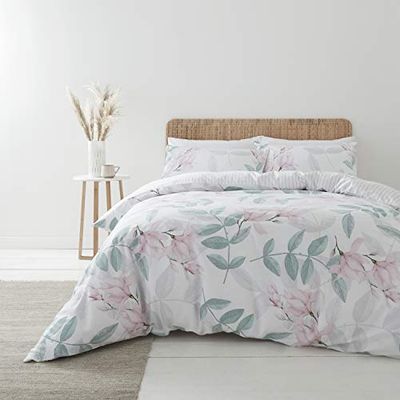 Bianca Anice Copripiumino, Cotone, Blush, Set piumone 1 Piazza