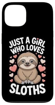 Cute Animal Just A Girl Who Loves Sloths Heart Case for iPhone 13