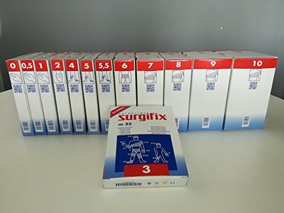 GIMA Surgifix - Filet Tubulaire Élastique Poly, Taille 3, pour Fixation de Compresses, Gaze et Pansements du Coude et du Bras, Longueur de Tension 25 m, Couleur Blanche, Fabriqué en Italie, 1 pièce