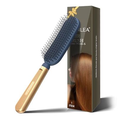 Spazzola Capelli-SHINLEA spazzola per capelli,per capelli fini e danneggiati,lunghi,corti,bagnati,Dotato di una lussuosa maniglia in metallo.