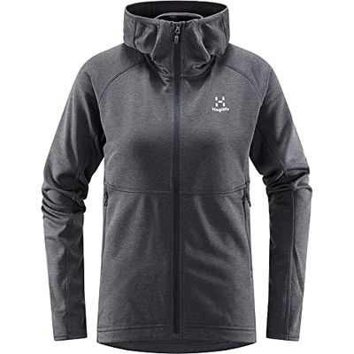 Haglöfs Skuta Hood fleecejack voor dames, magnetiet, S