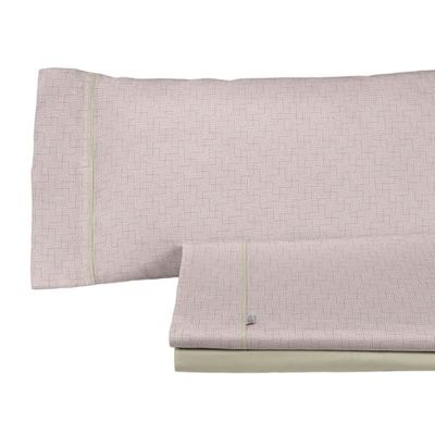 Alexandra House Living Estelia Beddengoedset, roze, voor bedden van 105 cm breed, 3-delig