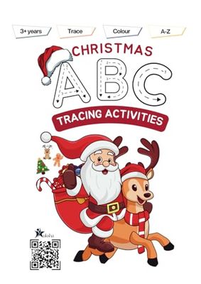 ABC Tracing Fun: Learn A-Z Christmas Edition (Black and White): Celebrate the Holidays While Learning the Alphabet!