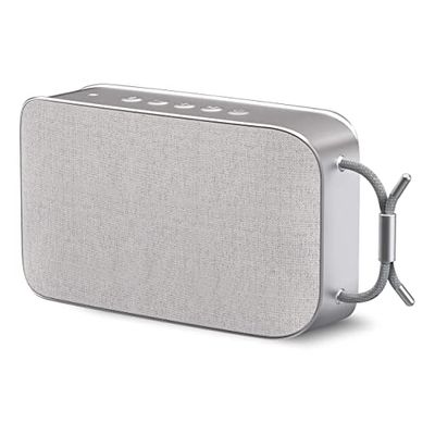 TechniSat BLUSPEAKER TWS XL - Enceinte Bluetooth Portable (avec stéréo True Wireless stéréo, Mains Libres, Bluetooth, 2 Haut-parleurs stéréo de 15 W, Batterie, AUX-in), Gris