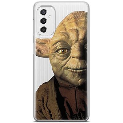 ERT GROUP mobiel telefoonhoesje voor Samsung M52 5G origineel en officieel erkend Star Wars patroon Yoda 004 optimaal aangepast aan de vorm van de mobiele telefoon, gedeeltelijk bedrukt