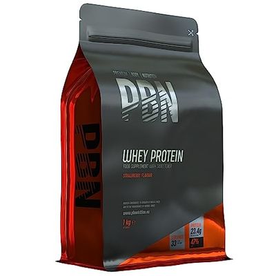 PBN - Premium Body Nutrition Whey Protein, 1 kg, fraise, nouvelle saveur améliorée