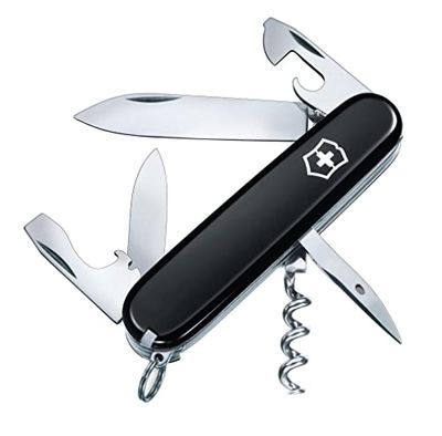Victorinox Taschenmesser Spartan (12 Funktionen, Klinge, Korkenzieher, Dosenöffner, Kapselheber, Pinzette)
