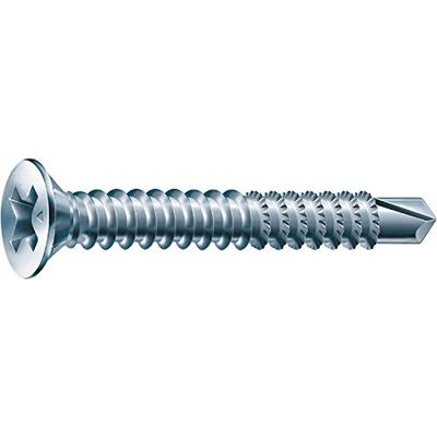 Spax wh-107 A Spax-wh-107 A fenêtre de perçage Vis 4,0 x 30 mm | PH 2 | acier argent | pour profilés en plastique | Lot de 1000 Pack