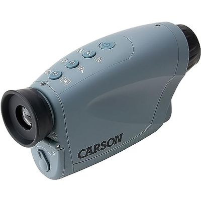Carson AuraPlus, Ingrandimento 2x, illuminatore a infrarossi integrato, custodia morbida, Monoculare per visione notturna digitale (NV-250)