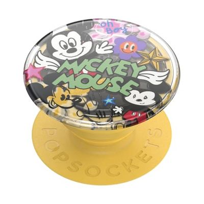 PopSockets: impugnatura per telefono con cavalletto espandibile, presa pop per telefono, Disney - Mickey Mouse Doodle