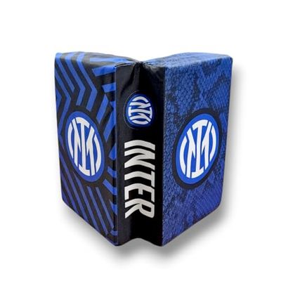 Inter Cuscino A Libro Da Stadio Nuovo, Diverse Colorazioni Coussin de Stade Adulte Unisexe, Logo Noir/Bleu/Blanc, Taille Unique