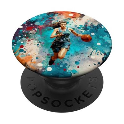 Adolescente Niños Baloncesto Regates Saltar Deportivo PopSockets PopGrip Adhesivo