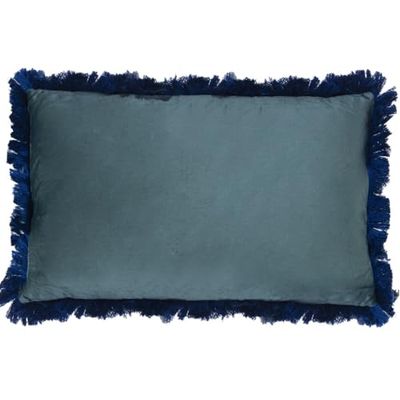 Alexandra House Living Coussin Bleu Textile 50 x 30 cm