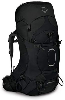 Osprey Aether 65 Sac de Grande Randonnée Homme Black - S/M