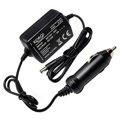 Xoro CA 1224 - Adaptador estabilizado para Coche (12 V/24 V), Color Negro
