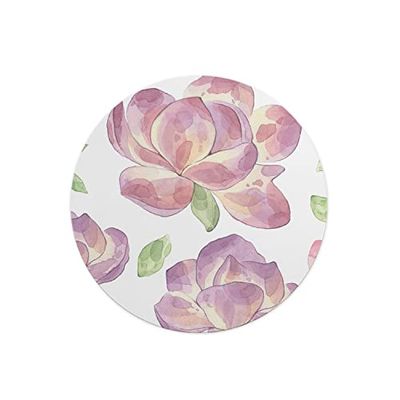 Questo Casa, Round Digital Printed Mouse Pad, Non-Slip Base, for Office and Home, Diameter:22cm