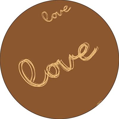 Bonateks, Round Digital Printed Mouse Pad, Non-Slip Base, for Office and Home, Diameter:22cm