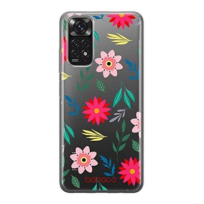 ERT GROUP mobiltelefonfodral för Xiaomi REDMI NOTE 11S 4G / REDMI NOTE 11 4G originalt och officiellt licensierat Babaco mönster Flowers 010, gedeeltelijk transparant