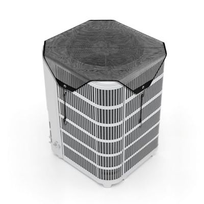 VEVOR Housse de Climatiseur Extérieur, 71 x 71 cm, Couverture de Protection Climatiseur des Débris, Maille PVC, Résistante aux Déchirures Rayures, Taille Universelle, Cache pour Clim Extérieur, Noir