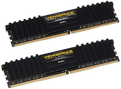 Corsair Vengeance LPX Memorie per Desktop a Elevate Prestazioni, 8 GB (2 X 4 GB), DDR4, 2400 MHz, C14 XMP 2.0, Nero, 288-pin DIMM