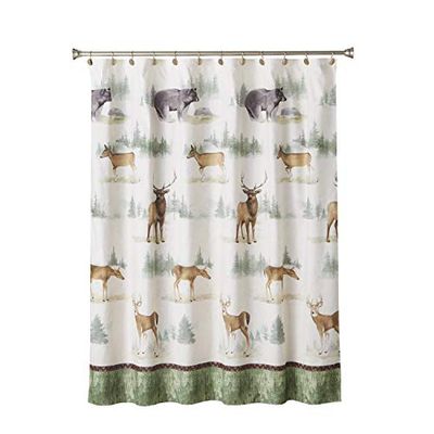 SKL Home by Saturday Knight Ltd. Home on The Range Fabric Shower Curtain, Multicolored