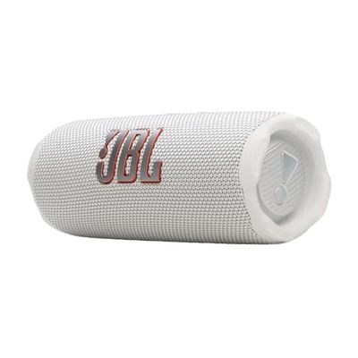 JBL Flip 7, Enceinte Bluetooth Portable sans Fil, 16 Heures d’autonomie, étanche IP68, résistante à la poussière et aux Chocs, Son Pro avec IA Boost, Connexion Multi-Enceintes Auracast, Blanc