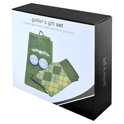 Longridge Golfers Towel and Sock Gift Set - Multi-Colour